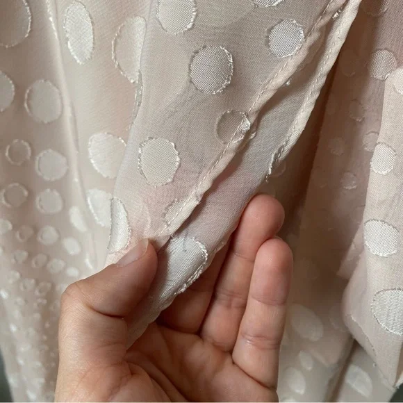 Betsey Johnson Pink Asymmetrical Wrap Midi Dress Light Pink size 4 - Picture 7 of 9